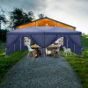 3 x 6m Home Use Outdoor Camping Waterproof Folding Tent with Carry Bag Blue