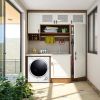 Electric Portable Clothes Dryer, Front Load Laundry Dryer for Apartments, Dormitory and RVs with Easy Knob Control, Wall Mount Kit Included