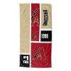 [Personalization Only] OFFICIAL MLB Colorblock Personalized Beach Towel - Arizona Diamondbacks