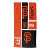 [Personalization Only] OFFICIAL MLB Colorblock Personalized Beach Towel - SF Giants