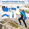 Folding Portable Camping Cot with Carrying Bag and Side Pockets