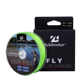 Kylebooker Fly Line Backing Line 20/30LB 100/300Yards Green Braided Fly Fishing Line (Length: 300YDS, Line Size: 30LB)