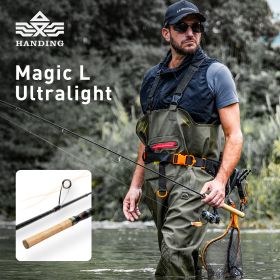 HANDING 78g Magic L Micro BFS Fishing Rod Carbon Fishing Rod Lure Weight 1-8g FUJIÂ® O+A Guide Rings UL/L Casting Rod for Trout (Length: Spinning-1.8m-UL)