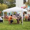 10 x 10 Feet Outdoor Pop-up Patio Canopy for  Beach and Camp