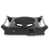 1000W Electric Single Burner Portable Heating Hot Plate Stove Countertop RV Hotplate with 5 Temperature Adjustments Portable Handles